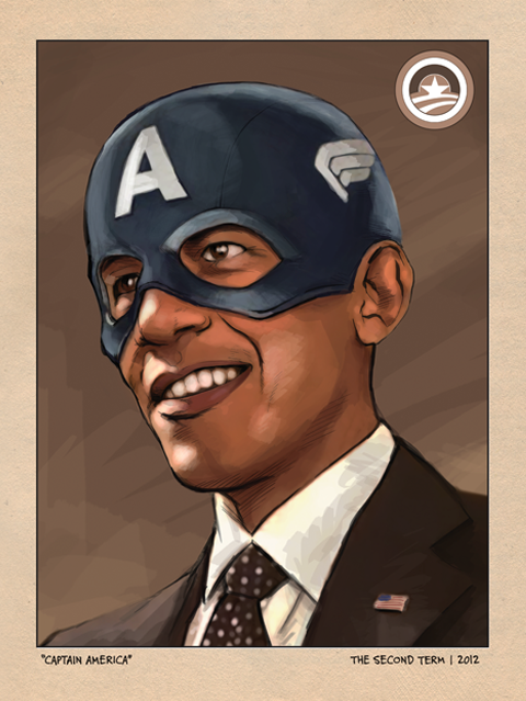 OBAMA CAPT AMERICA