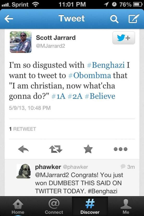 Dumbest Benghazi Tweet