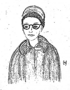 FBI sketch of Bonnie in disguise.