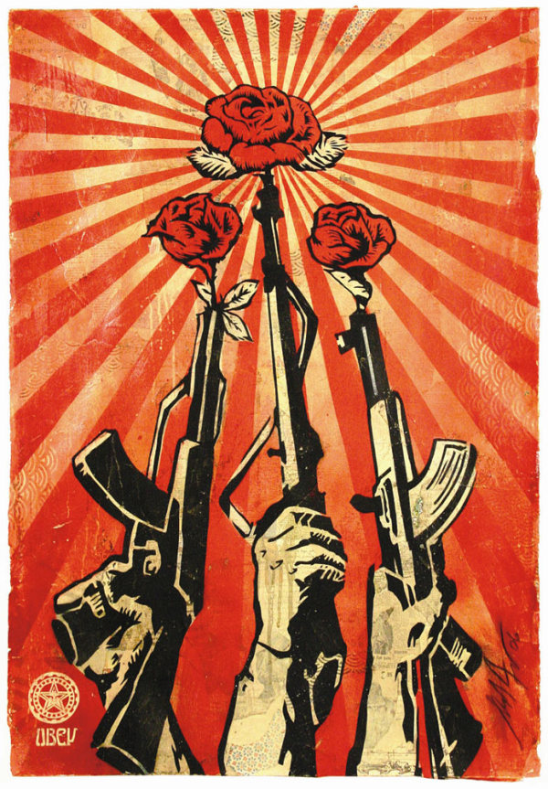 Shep Fairey Guns Roses