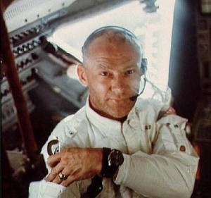 Sunday Buzz Aldrin in lunar module